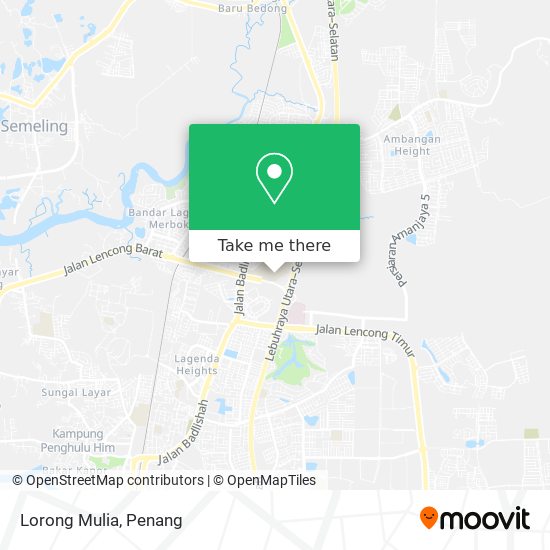 Lorong Mulia map