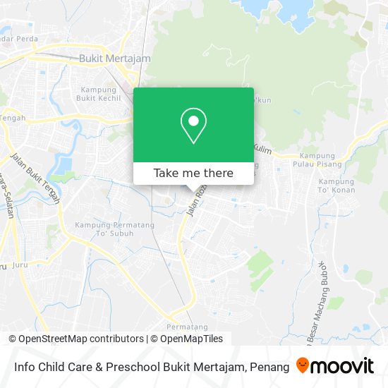 Info Child Care & Preschool Bukit Mertajam map