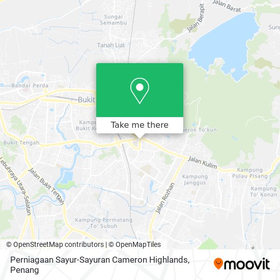 Perniagaan Sayur-Sayuran Cameron Highlands map