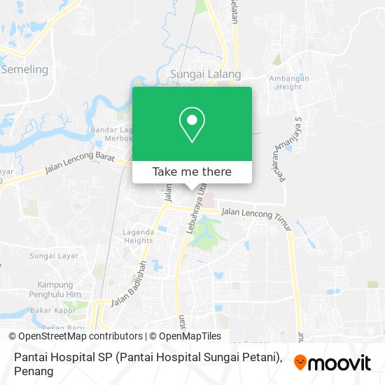 Peta Pantai Hospital SP (Pantai Hospital Sungai Petani)