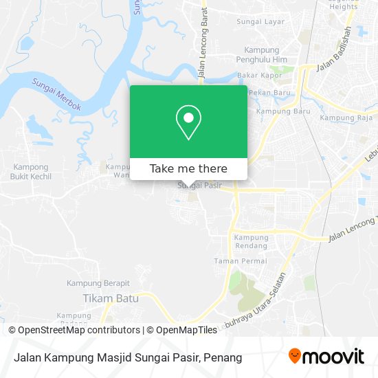 Peta Jalan Kampung Masjid Sungai Pasir