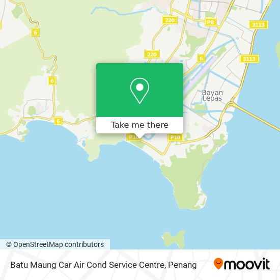 Peta Batu Maung Car Air Cond Service Centre