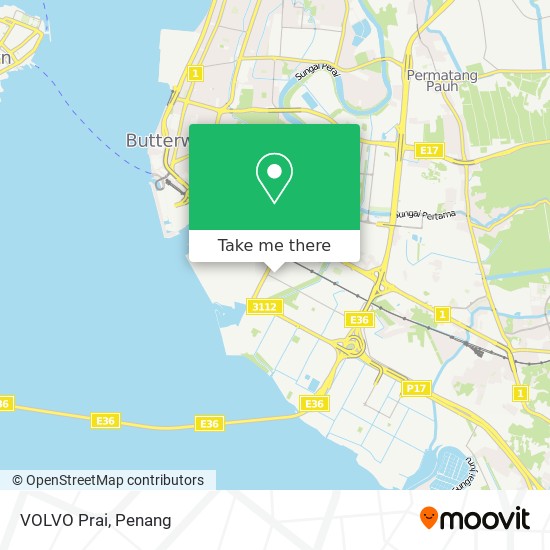 VOLVO Prai map