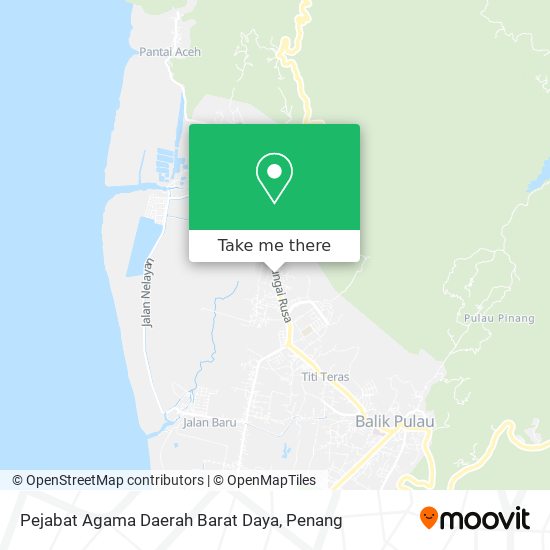 Pejabat Agama Daerah Barat Daya map