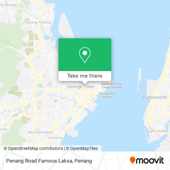 Peta Penang Road Famous Laksa