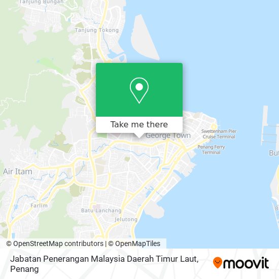 Jabatan Penerangan Malaysia Daerah Timur Laut map