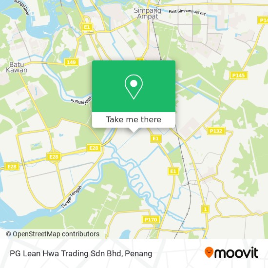 如何坐公交去pulau Pinang的pg Lean Hwa Trading Sdn Bhd