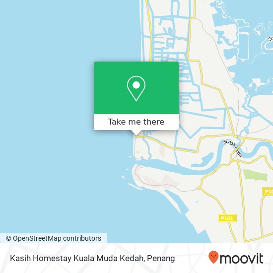 Peta Kasih Homestay Kuala Muda Kedah
