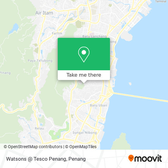 Watsons @ Tesco Penang map