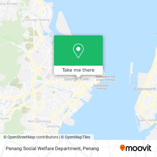 Penang Social Welfare Department map