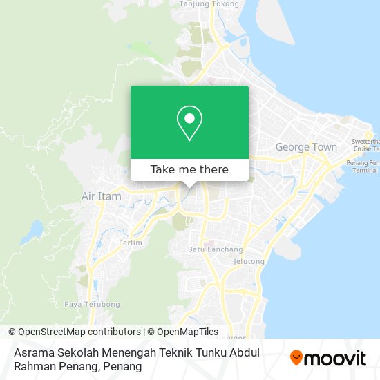Peta Asrama Sekolah Menengah Teknik Tunku Abdul Rahman Penang