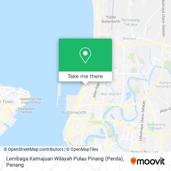 Peta Lembaga Kemajuan Wilayah Pulau Pinang (Perda)