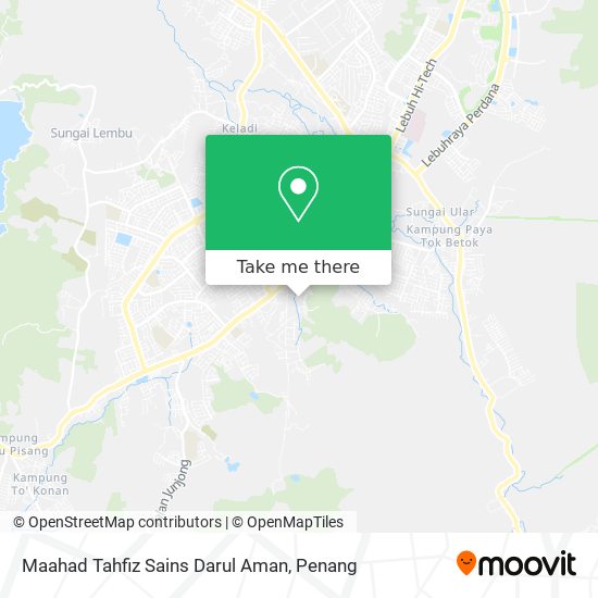 Maahad Tahfiz Sains Darul Aman map