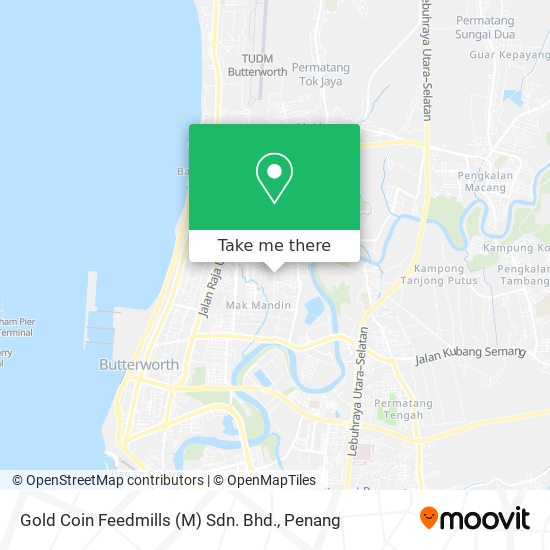 如何坐公交或轮渡去pulau Pinang的gold Coin Feedmills M Sdn Bhd