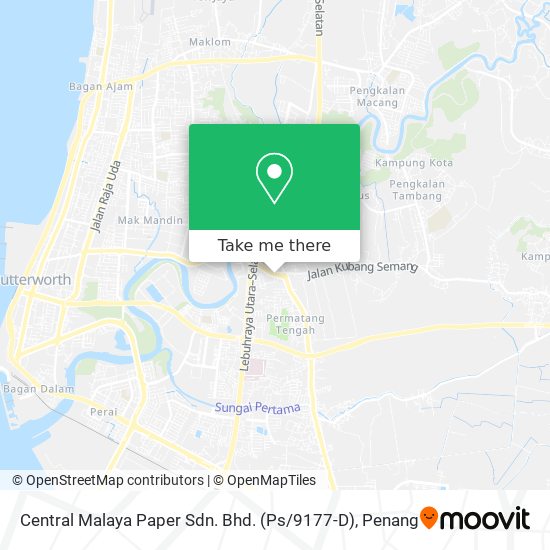 Central Malaya Paper Sdn. Bhd. (Ps / 9177-D) map