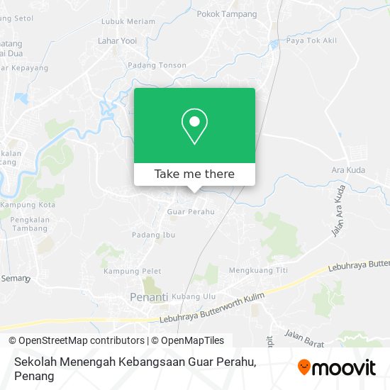 Sekolah Menengah Kebangsaan Guar Perahu map