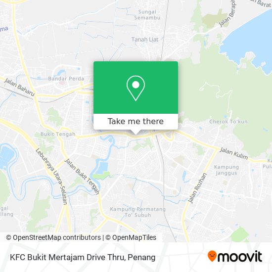 Peta KFC Bukit Mertajam Drive Thru