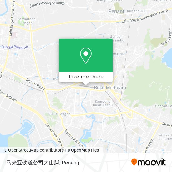 马来亚铁道公司大山脚 map