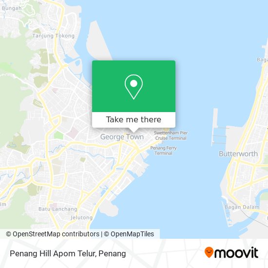 Penang Hill Apom Telur map
