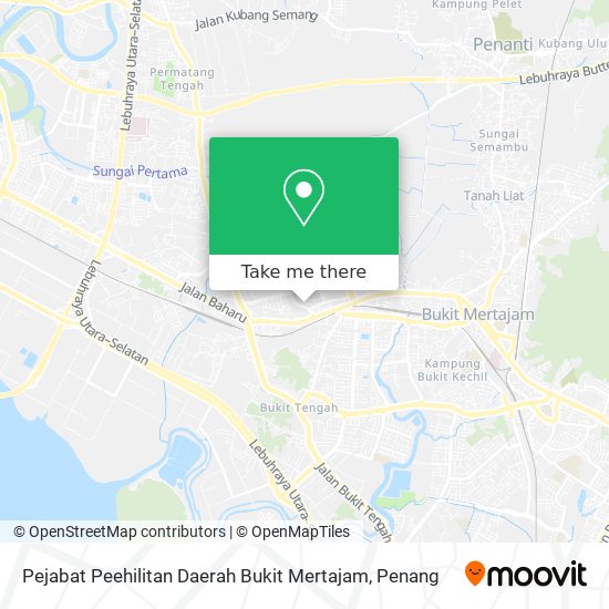 Peta Pejabat Peehilitan Daerah Bukit Mertajam