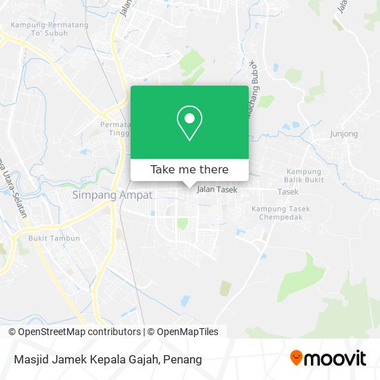 Masjid Jamek Kepala Gajah map