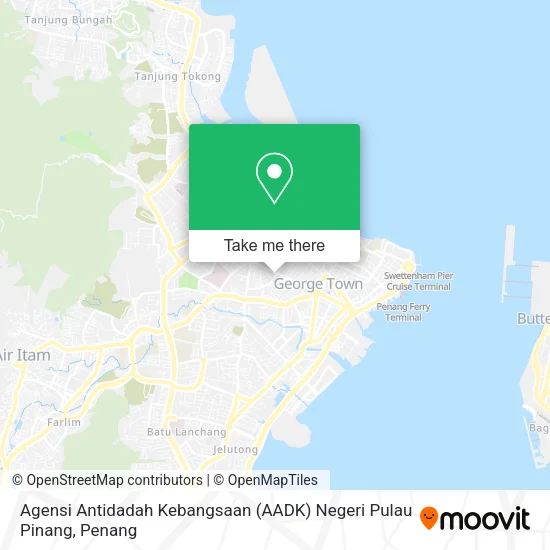 Agensi Antidadah Kebangsaan (AADK) Negeri Pulau Pinang map
