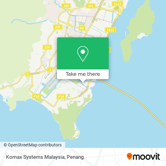 Peta Komax Systems Malaysia