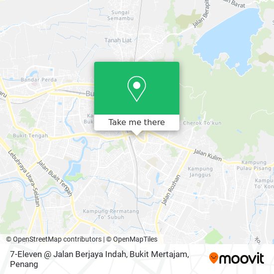 Peta 7-Eleven @ Jalan Berjaya Indah, Bukit Mertajam