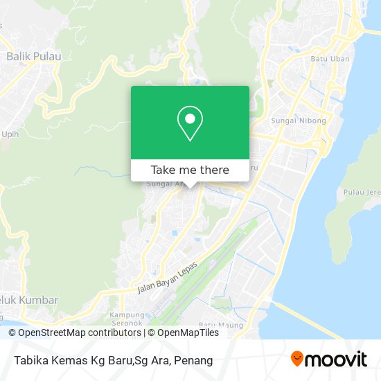 Tabika Kemas Kg Baru,Sg Ara map