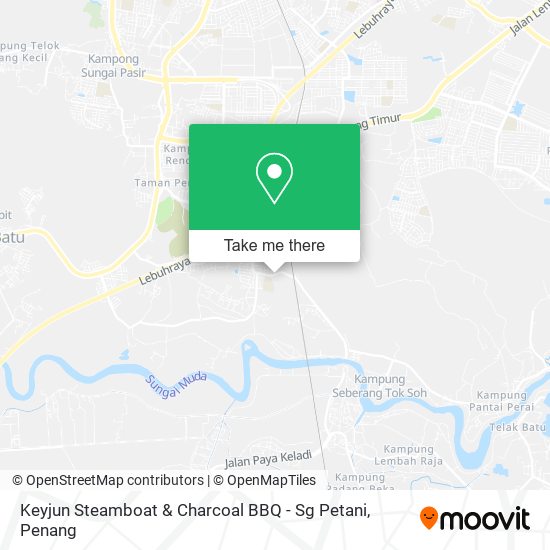 Keyjun Steamboat & Charcoal BBQ - Sg Petani map