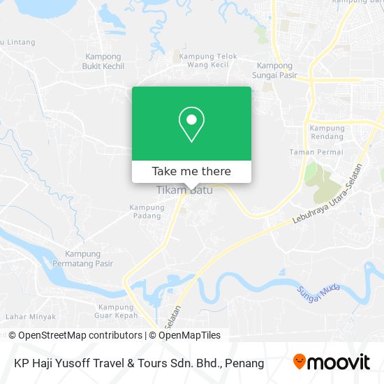 Peta KP Haji Yusoff Travel & Tours Sdn. Bhd.
