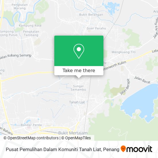 Peta Pusat Pemulihan Dalam Komuniti Tanah Liat