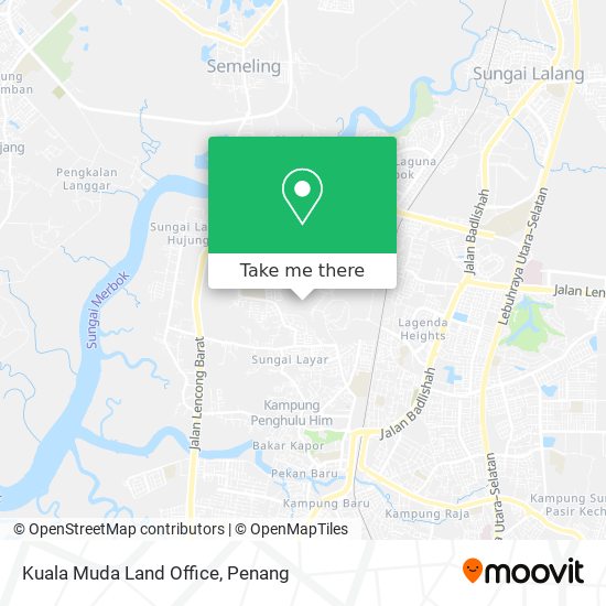 Kuala Muda Land Office map