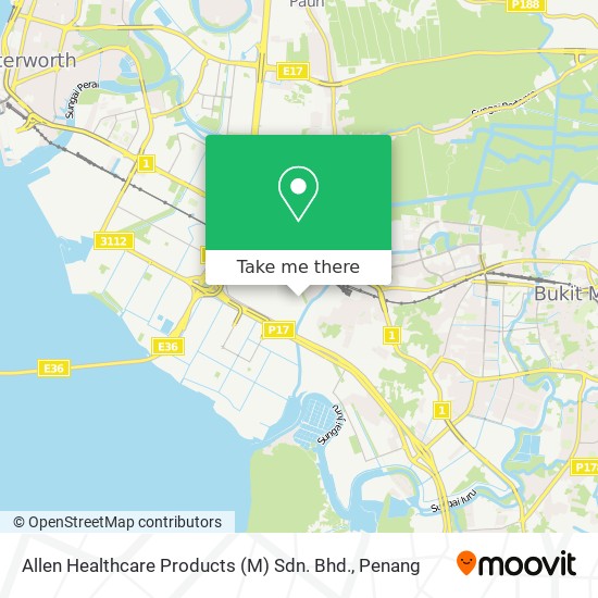 Allen Healthcare Products (M) Sdn. Bhd. map
