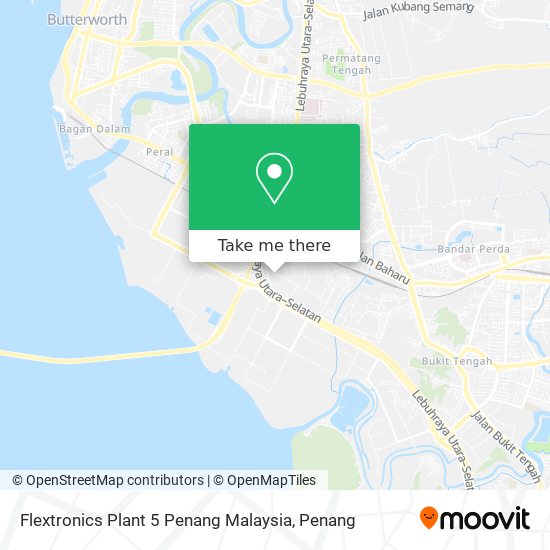 Flextronics Plant 5 Penang Malaysia map