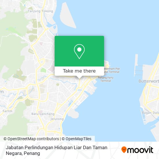 Jabatan Perlindungan Hidupan Liar Dan Taman Negara map