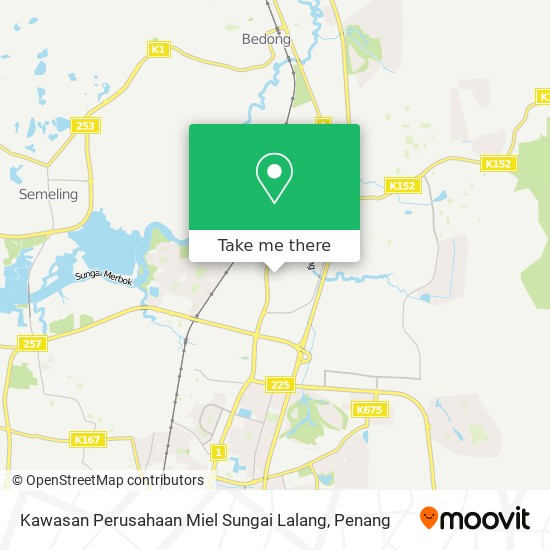 Kawasan Perusahaan Miel Sungai Lalang map