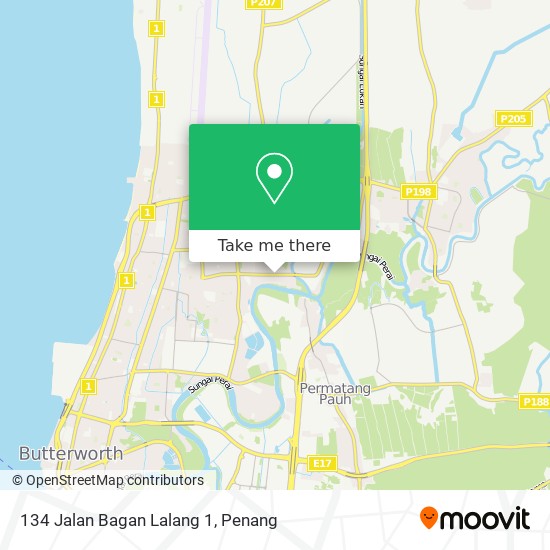 134 Jalan Bagan Lalang 1 map