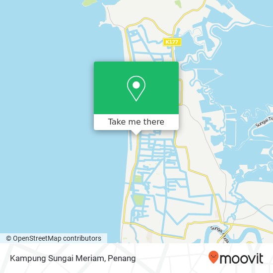 Kampung Sungai Meriam map