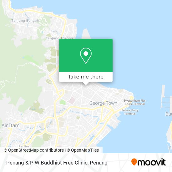 Peta Penang & P W Buddhist Free Clinic