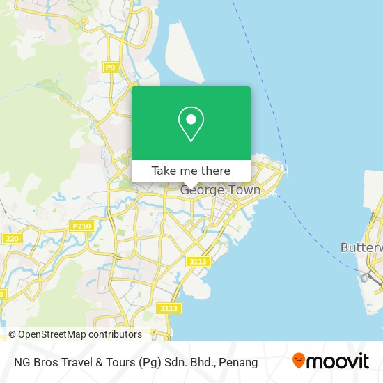 NG Bros Travel & Tours (Pg) Sdn. Bhd. map