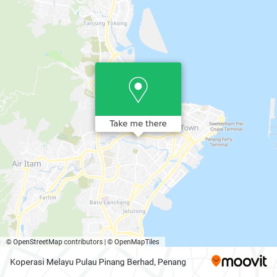 Koperasi Melayu Pulau Pinang Berhad map