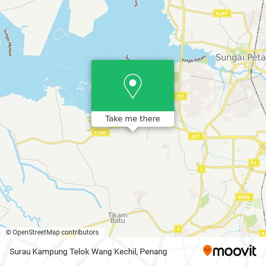 Peta Surau Kampung Telok Wang Kechil