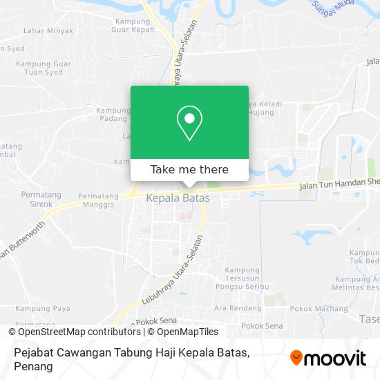 Pejabat Cawangan Tabung Haji Kepala Batas map