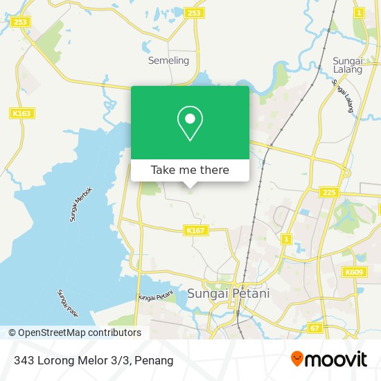 343 Lorong Melor 3/3 map