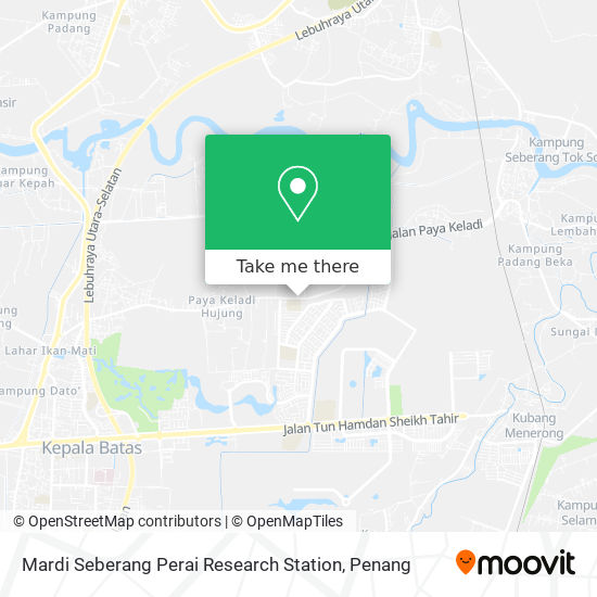 Peta Mardi Seberang Perai Research Station