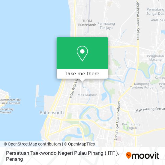 Peta Persatuan Taekwondo Negeri Pulau Pinang ( ITF )