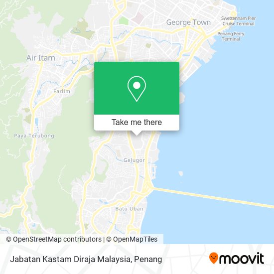 Jabatan Kastam Diraja Malaysia map