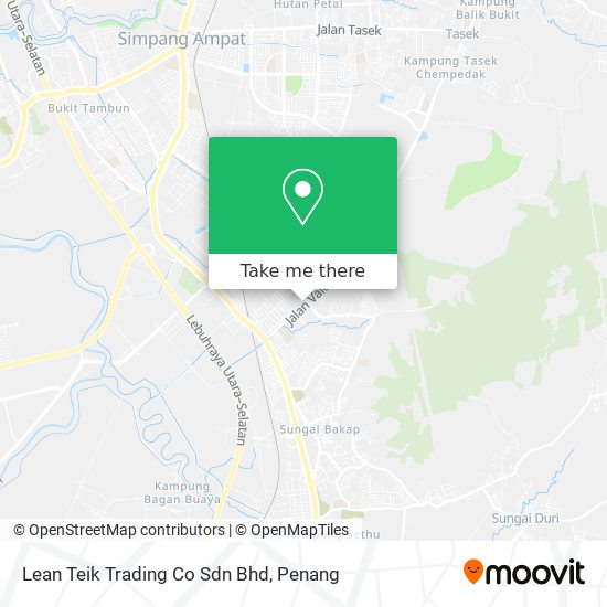 Lean Teik Trading Co Sdn Bhd map