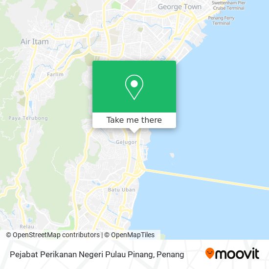 Peta Pejabat Perikanan Negeri Pulau Pinang